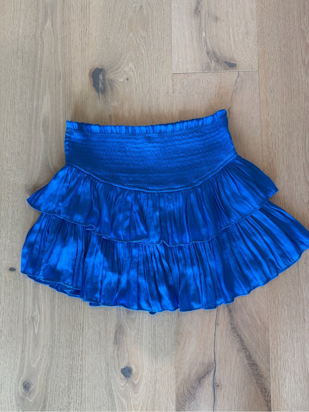 Mustard Seed Monaco Blue Ruffled Skort size Medium